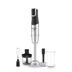 Moulinex DD95HD10 DD95HD, Batidora de inmersión, 0,8 L, 1200 W, Negro, Acero inoxidable