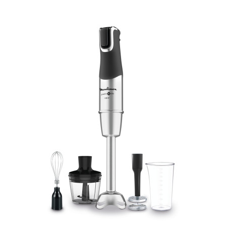 Moulinex DD95HD10 DD95HD, Batidora de inmersión, 0,8 L, 1200 W, Negro, Acero inoxidable