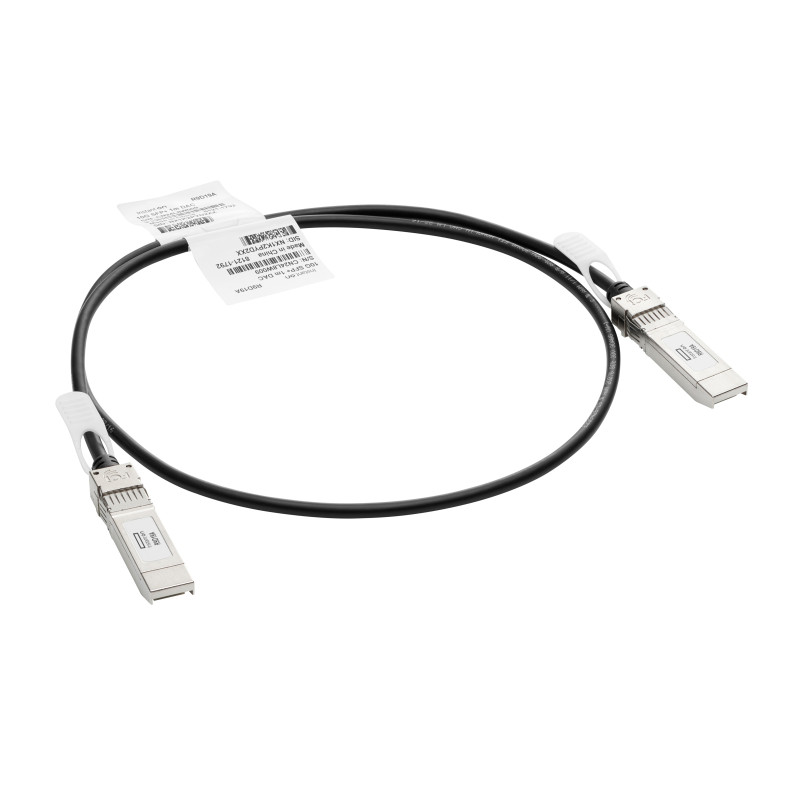 HPE J9281D Aruba Networking 10G SFP+ to SFP+ 1m Direct Attach Copper Cable, 1 m, SFP+, SFP+