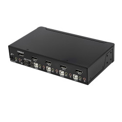 StarTech.com SV431DPUA2 Switch Conmutador KVM de 4 Puertos DisplayPort - 4K 60Hz - para Una Pantalla - Switch KVM de 4 Puertos 2