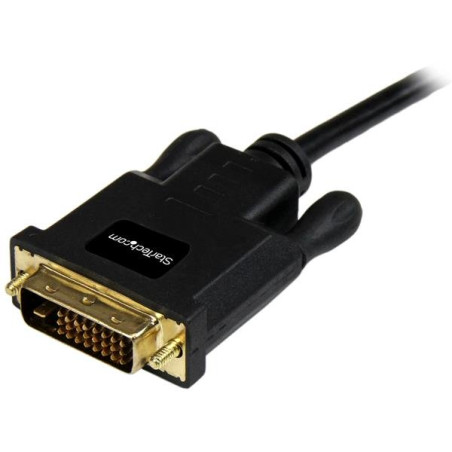 StarTech.com MDP2DVIMM6B Cable de 1,8m Adaptador de Vídeo Mini DisplayPort a DVI-D - Conversor Pasivo - 1920x1200 - Negro, 1,8