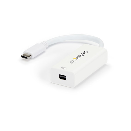 StarTech.com CDP2MDP Adaptador USB C a Mini DisplayPort - 4K 60Hz - Blanco - Adaptador USB 3.1 Tipo C a Mini DP - Versión