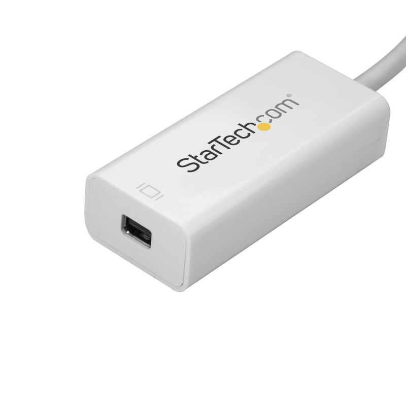 StarTech.com CDP2MDP Adaptador USB C a Mini DisplayPort - 4K 60Hz - Blanco - Adaptador USB 3.1 Tipo C a Mini DP - Versión