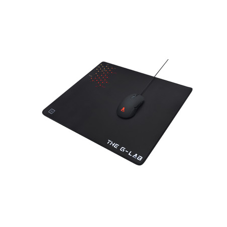 The G-Lab PAD-CEASIUM PAD CAESIUM, Negro, Multicolor, Estampado, Poliéster, Caucho, Base antiderrapante, Alfombrilla de ratón