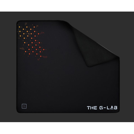 The G-Lab PAD-CEASIUM PAD CAESIUM, Negro, Multicolor, Estampado, Poliéster, Caucho, Base antiderrapante, Alfombrilla de ratón