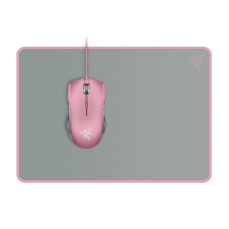 Razer RZ02-00860400-R3M1 Invicta Quartz, Gris, Rosa, Monocromo, Base antiderrapante, Alfombrilla de ratón para juegos