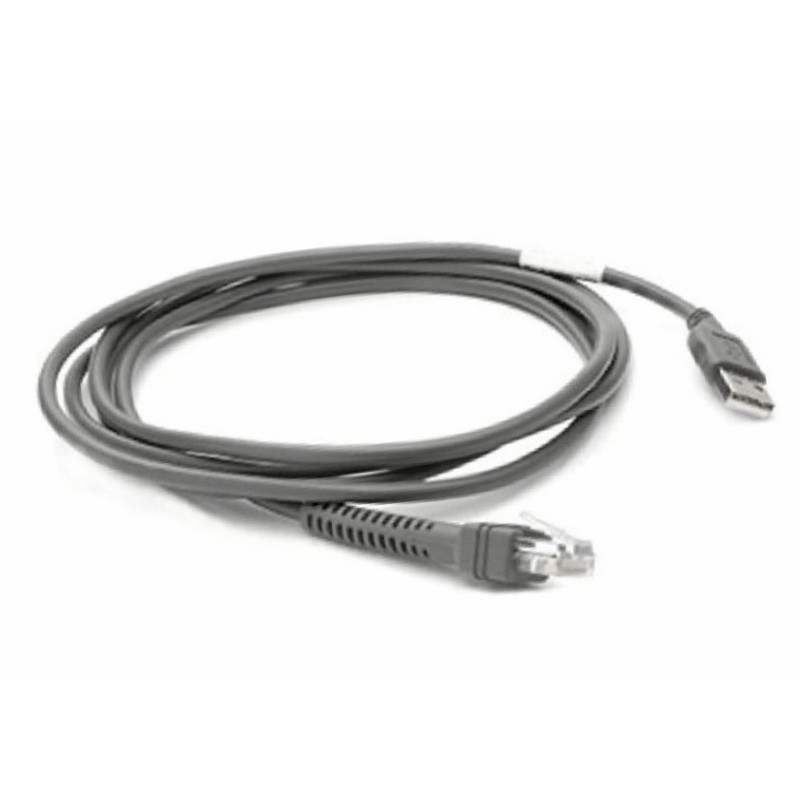 Zebra CBA-U21-S07ZBR CBA-U21-S07ZBR, Negro, 2,1 m, USB, EAS, Macho, Macho