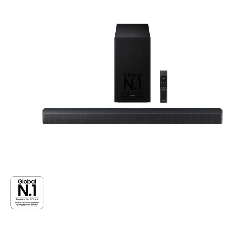 Samsung HW-B650F/ZF Barra de sonido B650F Serie B 3.1 con Subwoofer y Dolby 5.1 2025, 3.1 canales, 370 W, DTS Virtual:X, Dolby