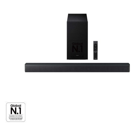 Samsung HW-B650F/ZF Barra de sonido B650F Serie B 3.1 con Subwoofer y Dolby 5.1 2025, 3.1 canales, 370 W, DTS Virtual:X, Dolby