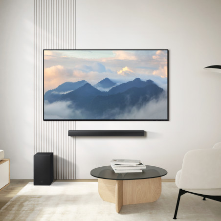 Samsung HW-B650F/ZF Barra de sonido B650F Serie B 3.1 con Subwoofer y Dolby 5.1 2025, 3.1 canales, 370 W, DTS Virtual:X, Dolby