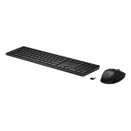 HP 4R009UT Conjunto de teclado y ratón inalámbricos 655, Completo (100%), Inalámbrico, RF inalámbrico, Negro, Ratón