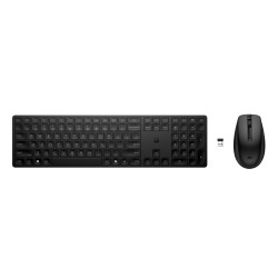 HP 4R009UT Conjunto de teclado y ratón inalámbricos 655, Completo (100%), Inalámbrico, RF inalámbrico, Negro, Ratón 2