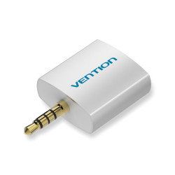 Vention BDAW0 Adaptador Audio BDAW0/ Jack 3.5 Macho - 2x Jack 3.5 Hembra/ Blanco, Plata, 3.5mm, 2 x 3.5mm, Macho, Hembra, Oro