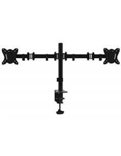 soporte de monitor/tv para mesa desde 13' hasta 27' doble brazo articulado inclinable giratorio 360 soporta 2 monitor/tv vesa 10