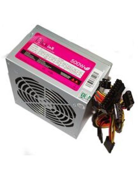fuente de alimentacion 500w ventilador 120mm 1xatx 20+4 1x4pin 1xmolex 3xsata