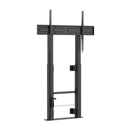 AISENS FWF100E-351 Soporte Suelo Con Manivela y Fijacion a Pared, TV 120kg de 60"-100", Negro, 152,4 cm (60"), 2,54 m (100"),