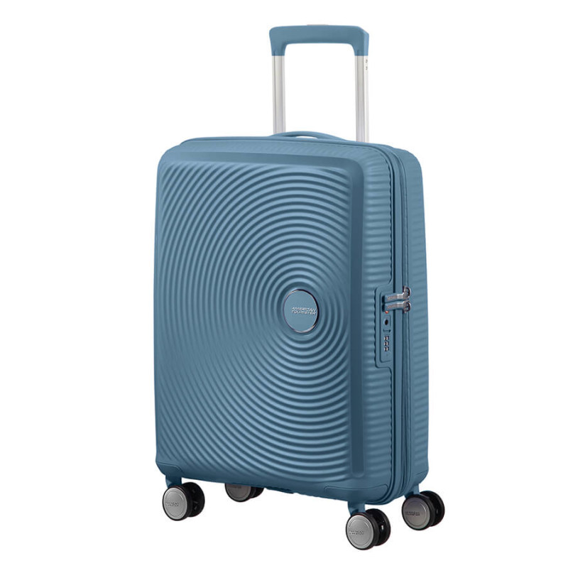 American Tourister 88472-E612 Soundbox, Tranvía, Armazón duro, Azul, Stone Blue, Cabina, 4 rueda(s)
