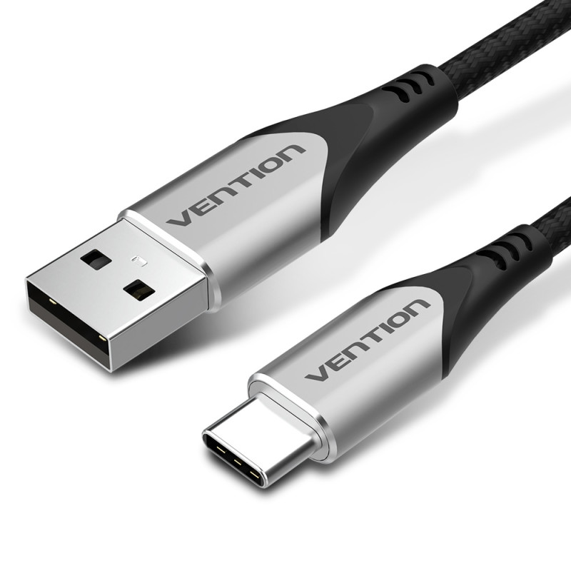 Vention CODHG Cable USB 2.0 Tipo-C CODHG/ USB Macho - USB Tipo-C Macho/ 1.5m/ Gris, 1,5 m, USB A, USB C, USB 2.0, 0,48 Gbit/s,