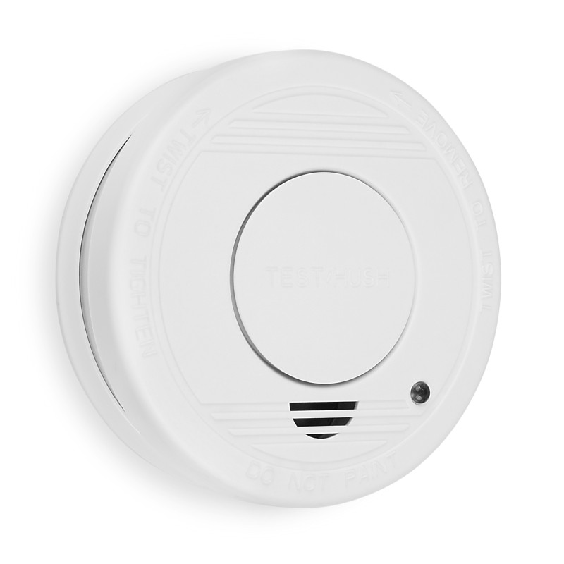 Smartwares 10.100.41 10.100.41 Pack 4 detectores de humo RM250/4, Detector fotoeléctrico de reflexión, Blanco, Hogar,