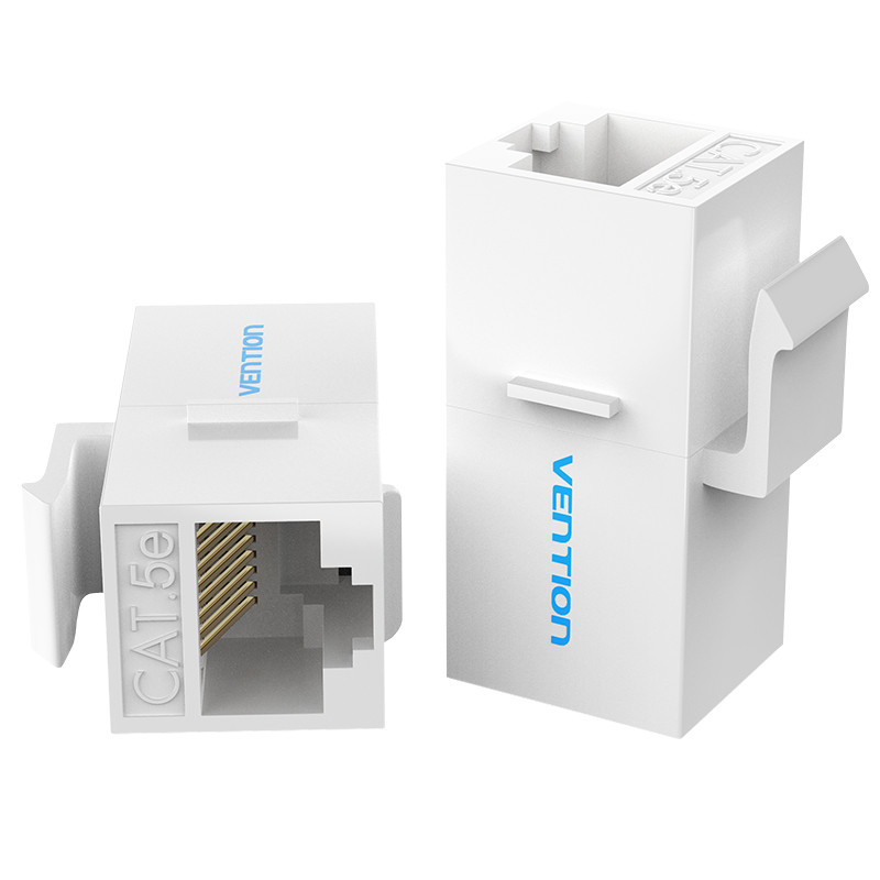 Vention VDD-B07-W Adaptador Conector RJ45 VDD-B07-W Cat5 UTP/ RJ45 Hembra - RJ45 Hembra/ Blanco, RJ-45, Blanco, Hembra/Hembra,