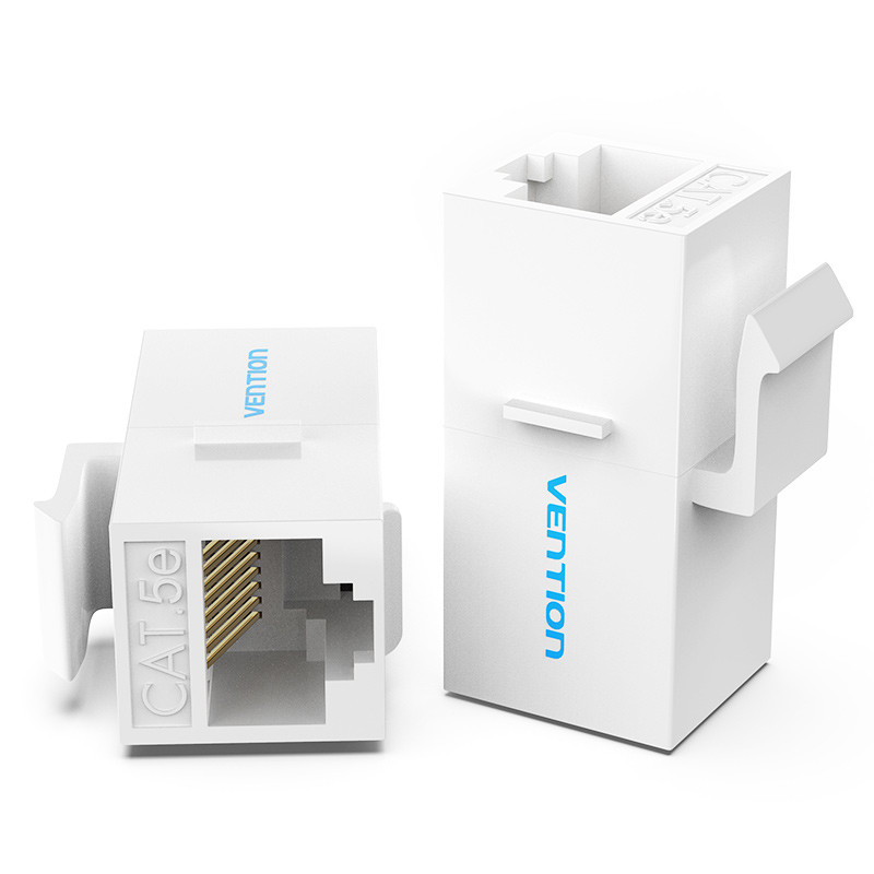 Vention VDD-B07-W Adaptador Conector RJ45 VDD-B07-W Cat5 UTP/ RJ45 Hembra - RJ45 Hembra/ Blanco, RJ-45, Blanco, Hembra/Hembra,