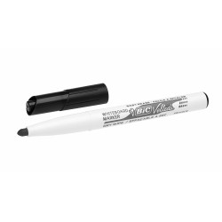 BIC 9581711 Velleda 1741, 12 pieza(s), Negro, Punta redonda, Negro, Blanco, Plástico, Alrededor