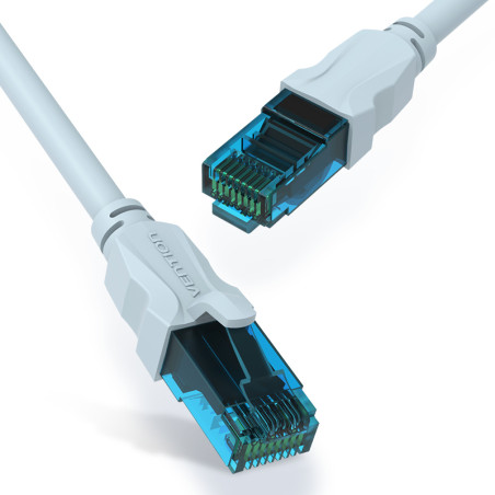 Vention VAP-A10-S150 Cable de Red RJ45 UTP VAP-A10-S150 Cat.5e/ 1.5m/ Azul y Negro, 1 m, Cat5e, U/UTP (UTP), RJ-45, RJ-45, Azul
