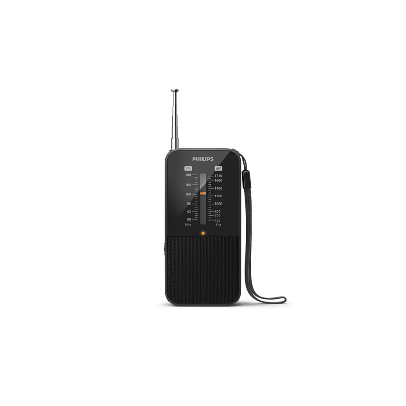 Philips TAR1509/00 TAR1509/00, Portátil, Analógica, AM, FM, Analógica, 3,5 mm, Negro