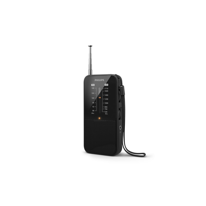 Philips TAR1509/00 TAR1509/00, Portátil, Analógica, AM, FM, Analógica, 3,5 mm, Negro