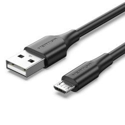 Vention CTIBG Cable USB 2.0 CTIBG/ USB Macho - MicroUSB Macho/ 1.5m/ Negro, 1,5 m, USB A, Micro-USB B, USB 2.0, 0,48 Gbit/s,