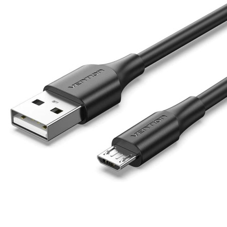 Vention CTIBG Cable USB 2.0 CTIBG/ USB Macho - MicroUSB Macho/ 1.5m/ Negro, 1,5 m, USB A, Micro-USB B, USB 2.0, 0,48 Gbit/s,