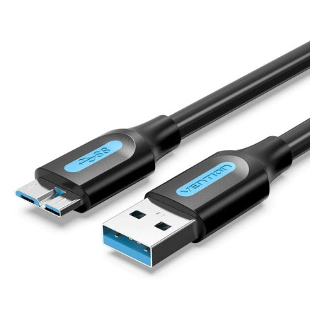 Vention COPBF Cable USB 3.0 COPBF/ USB Macho - MicroUSB Macho/ 1m/ Negro, 1 m, USB A, Micro-USB B, USB 2.0, Negro