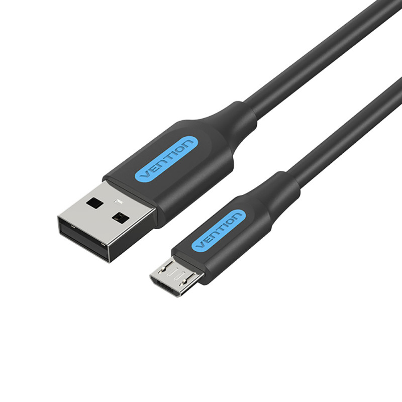 Vention COLBF Cable USB 2.0 3A COLBF/ USB Macho - MicroUSB Macho/ 1m/ Negro, 1 m, USB A, Micro-USB B, USB 2.0, 0,48 Gbit/s,