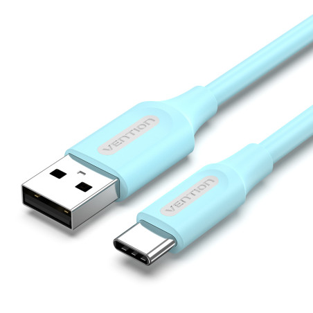 Vention COKSF Cable USB 2.0 3A COKSF/ USB Tipo-C Macho - USB Macho/ 1m/ Azul, 1 m, USB A, USB C, USB 2.0, 0,48 Gbit/s, Azul
