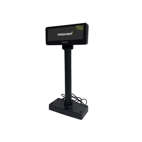 Premier CD220USBB CD-220 U, VFD, 2 líneas, 20 dígitos, 700 cd / m², Negro, Acrilonitrilo butadieno estireno (ABS)