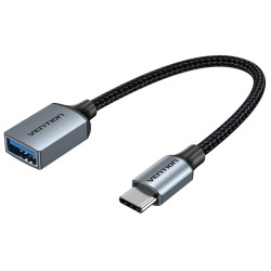 Vention CCXHB Conversor CCXHB/ USB Tipo-C Macho - USB Hembra/ 15cm, 0,15 m, USB C, USB A, USB 3.2 Gen 1 (3.1 Gen 1), 5 Gbit/s,
