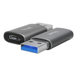 Trust 25573 Calyx, USB Type-C, USB Type-A, Gris