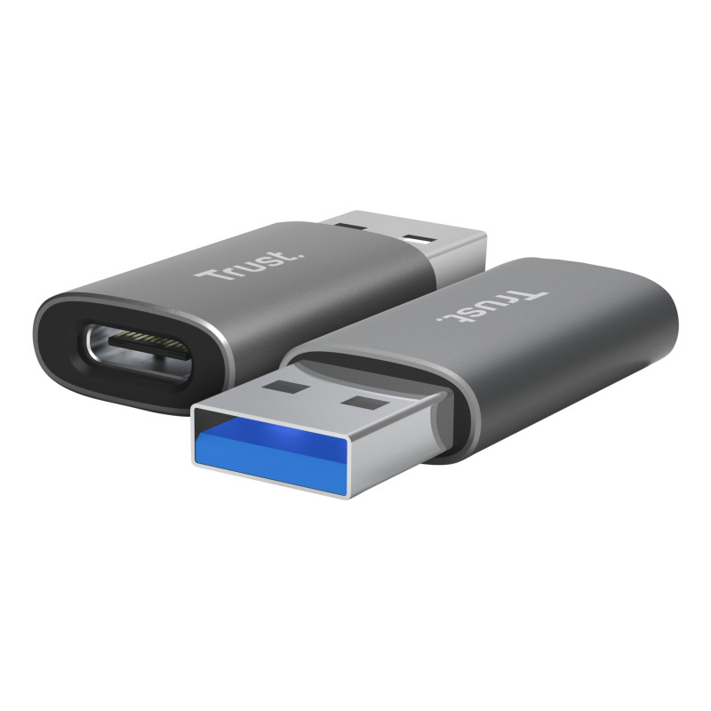 Trust 25573 Calyx, USB Type-C, USB Type-A, Gris