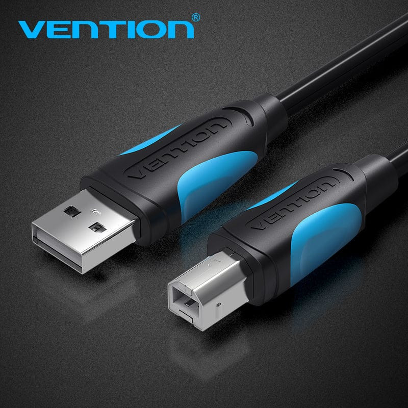 Vention VAS-A16-B100 Cable USB 2.0 Impresora VAS-A16-B100/ USB Tipo-B Macho - USB Macho/ 1m/ Negro, 1 m, USB A, USB B, USB 2.0,