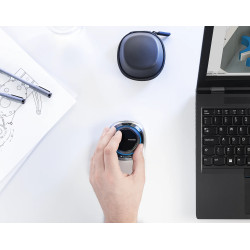 3Dconnexion 3DX-700115 SpaceMouse, Ambidextro, 6DoF, RF Wireless + Bluetooth + USB Type-A, Negro, Azul, Plata 2