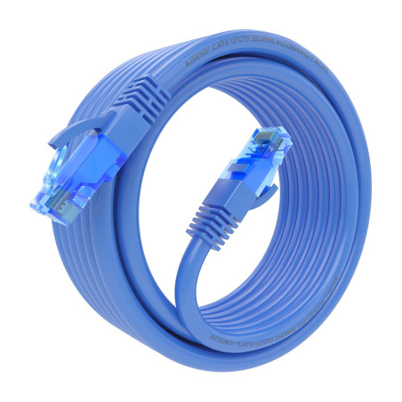 AISENS A135-0803 Cable De Red Latiguillo RJ45 Cat.6 UTP AWG26 CCA, Azul, 4.0 m, 4 m, Cat6, U/UTP (UTP), RJ-45, RJ-45, Azul