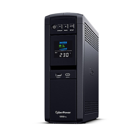 CyberPower CP1350EPFCLCD CP1350EPFCLCD, Línea interactiva, 1,35 kVA, 780 W, Onda sinusoidal pura, 165 V, 265 V