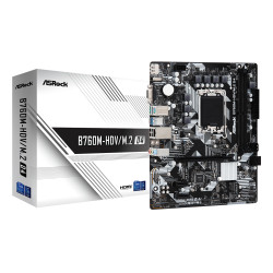 Asrock 90-MXBL40-A0UAYZ B760M-HDV/M.2 D4, Intel, LGA 1700, Intel® Core™ i3, Intel® Core™ i5, Intel® Core™ i7, Intel®