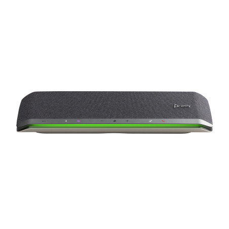 HP Poly 77P41AA Altavoz manos libres Poly Sync 60 con certificación para Microsoft Teams, Teléfono móvil/PC, Plata, 30 m, 55