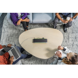 HP Poly 77P41AA Altavoz manos libres Poly Sync 60 con certificación para Microsoft Teams, Teléfono móvil/PC, Plata, 30 m, 55 2