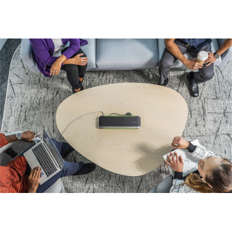 HP Poly 77P41AA Altavoz manos libres Poly Sync 60 con certificación para Microsoft Teams, Teléfono móvil/PC, Plata, 30 m, 55
