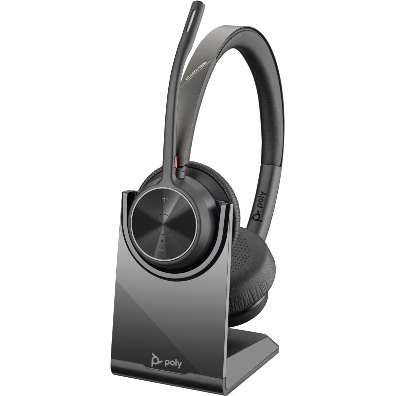 HP Poly 77Z31AA Auriculares Poly Voyager 4320 USB-C + adaptador BT700 + soporte de carga, Inalámbrico y alámbrico, 20 - 20000