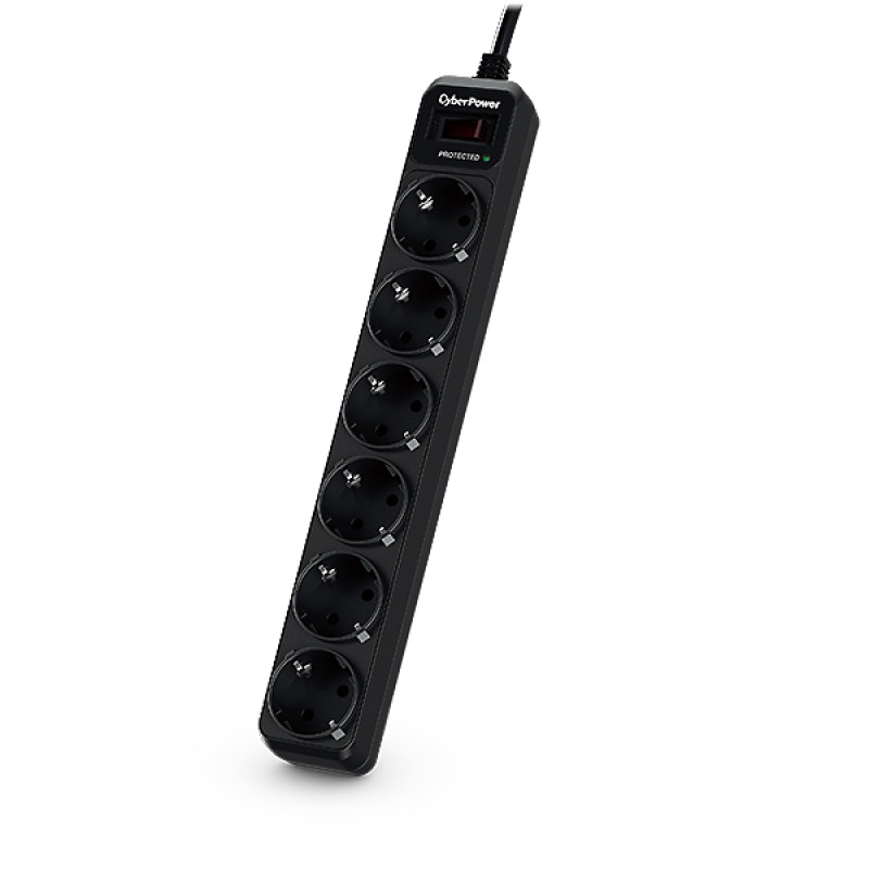 CyberPower B0620SC0-DE B0620SC0-DE, 350 J, 6 salidas AC, Tipo F, 200 - 250 V, 50 - 60 Hz, 10 A