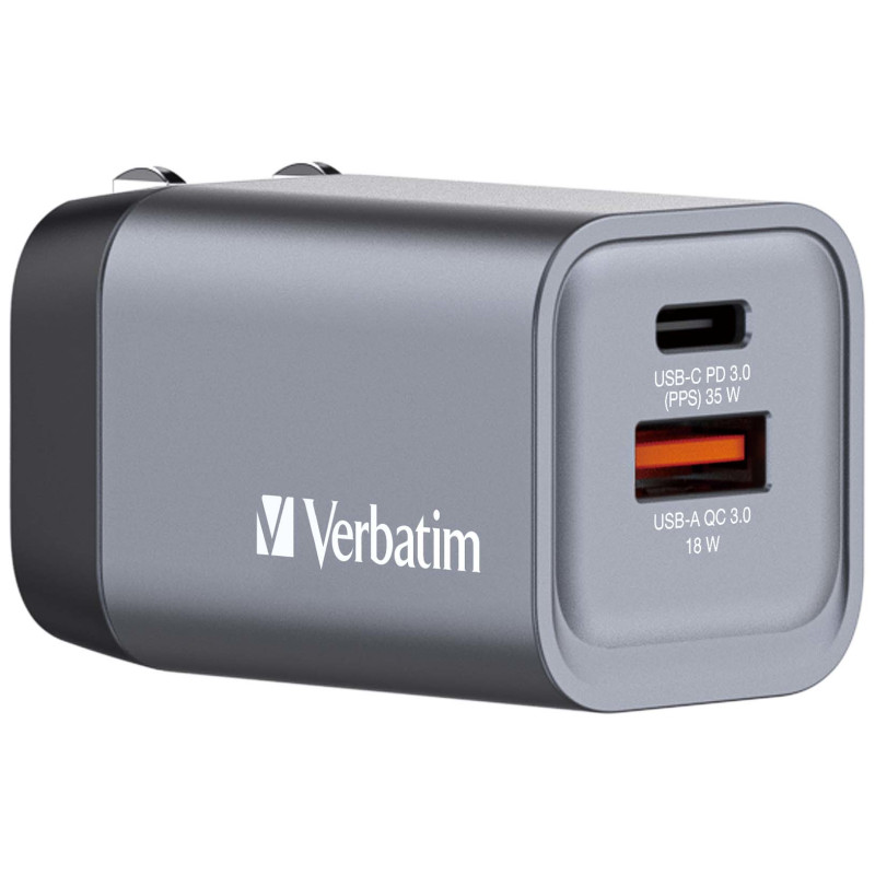 Verbatim 32200 GNC-35, Interior, Corriente alterna, 20 V, Negro, Gris