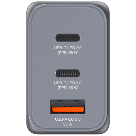 Verbatim 32201 GNC-65, Interior, Corriente alterna, 20 V, Negro, Gris